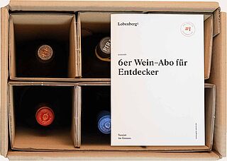 6er Karton mit den Wein-Abo Weinen