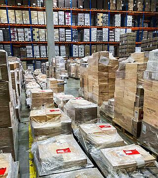 Ein Blick in das neue Lager