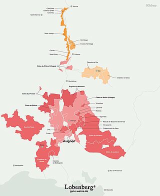 Rhône Karte Illustrierte Karte der Rhône