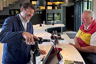 Heiner mit Guillaume Pouthier (Carmes Haut Brion)