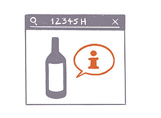 Die Artikelnummer des Weins im Archiv benutzen