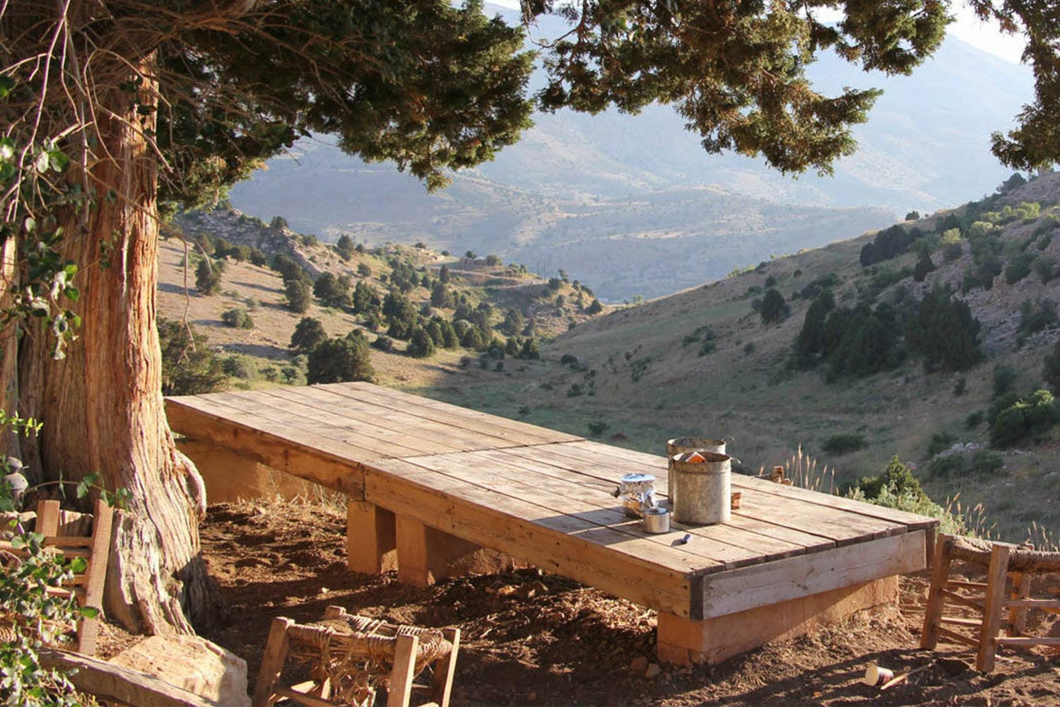 Weinland Libanon Weinland Libanon, Aussicht von einem Berg aufs Tal