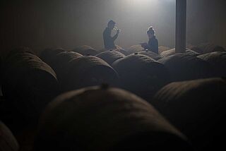 Weinkeller der Bodega Luis Perez