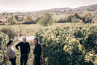 Die Winzer Christmann Und Kauffmann auf ihrem Weingut