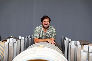 Winer im Weinkeller Kolfok