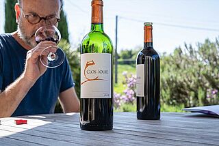 Weinverkostung auf dem Weingut Clos Louie Weinverkostung auf dem Weingut Clos Louie